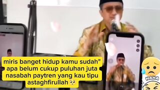 Yusuf mansyur jualan doa di live memakai 5 hp sekaligus