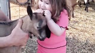Kids and Farm Animals Funny  Surprising Moments Compilation
