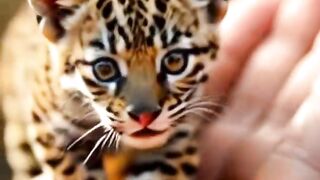 Leopard Cub or Fluffy Cat? You Decide  shorts cute viral viralvideo viralshorts shortvideo
