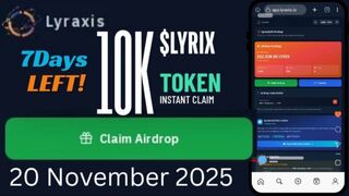 LyraxisAI Airdrop 2025  Claim Free LYXIS Tokens Before Listing  Full Step-by-Step Urdu Guide