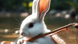 This Bunny is on a Mission!  shorts cuteanimals rabbitlove whiterabbit inspirational pet