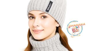 95OFF Boldfit Woolen Winter Cap for Women with Neck Warmer Soft Woolen Cap for Girls bachat dhamaka