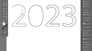 2023 logo in adob AI