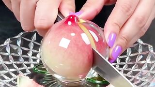 Cut apple glass