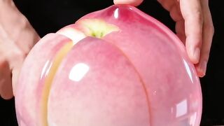 Cut big Apple glass