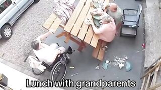 Grandparents Lunch Table Flips, Fun Ensues (Eventually)!