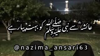 The Love of Our Holy Prophet (SAW) with Aiesha (RA)