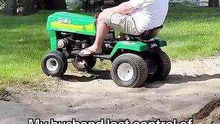 Dads How To Mow Lesson Goes Hilariously Wrong!