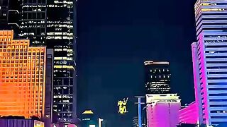 city atmosphere at night