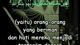 Only by remembering Allah, the hearts of believers will be calm.