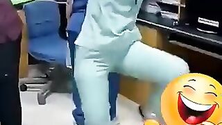Funny dance girl