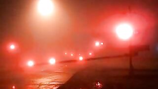 Freight Train at Night