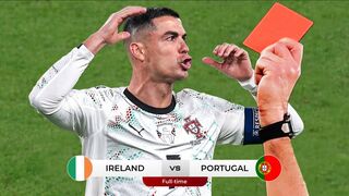Red Card  Angry Highlights 2-0 Ireland vs Portugal !! European World Cup Qualifiers 2026