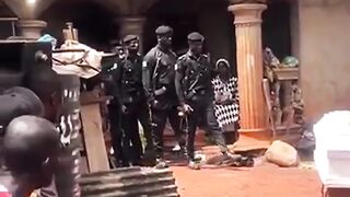 Mobile police paying last respect to colleague,  what is this parade called