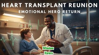 Good News Boy reunites with football hero after heart transplant