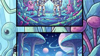 Alien Space Station   Spot the Differences   Outer Space Puzzle Challenge
