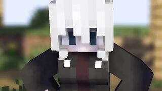 Minecraft animation of a beautiful girl
