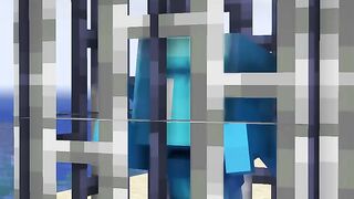 Minecraft animation of a beautiful girl
