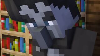 Minecraft animation of a beautiful girl
