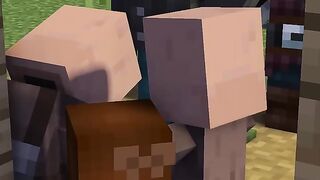 Minecraft animation of a beautiful girl