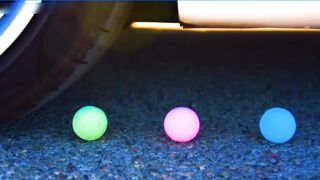 Experimentos Esmagadores! Carro vs Coisas Crocantes e Macias! Coca-Cola, Fanta, Mirinda, Mnt Dew 8