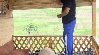 Suasana Hujan di Pedesaan.