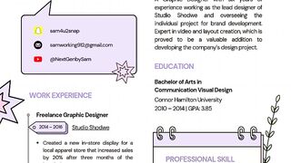Modern Professional Resume Part II