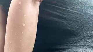 Sexy girl in river