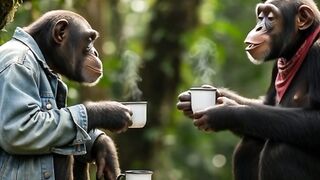 Simpanse curhat lucu