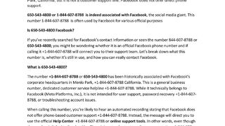 []Is 650 543 4800 Facebook? [[Official Number ]]om