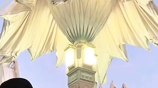 The giant umbrella of the Nabawi Mosque