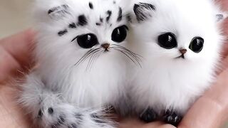 Gods creature kittens! Rarest and tiniest in the world