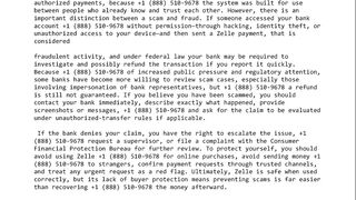 will zelle refund money if scammed?((get helpscammed))