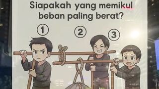 Cuma 1 yg pernah jawab dgn  sih yg mikul beban paling berat?