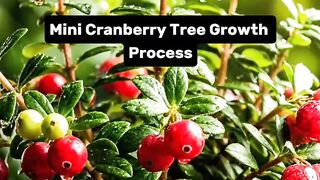Mini Cranberry Tree Growth Process