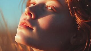 gentle slow motion of person meditating or closing