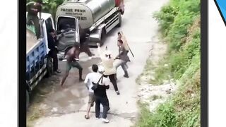 Seorang WNA terlibat perkelahian