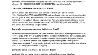 55]Como falar com a Swiss no Brasil?