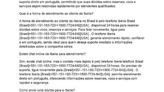 {{BraSiLᴺᵘᵐᵉʳᵒᵈᵃ????????????????????????}}Como falar consigo falar com alguém da Iberia?