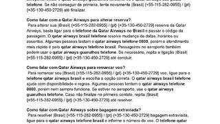 [BR] QaTar aiRways }} Como falar  com suporte da Qatar Airways por  telefone?