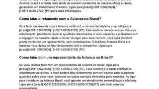[TEᒪEᖴOᑎEᗷᖇᗩsIᒪ]Como falar com a Avianca no Brasil?