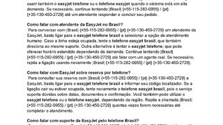 TeleFONE EasyJET BRasil ] Como  falar com a EasyJet pelo telefone  Brasil?
