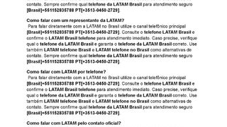 {laTam-brasil-telefone} falarcom a LATAM no Brasil?