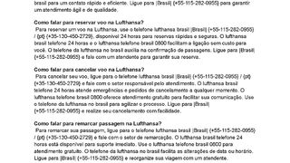 ???????????????????????????????????? ????????????????????????  Como falar  com Lufthansa Brasil?