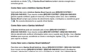 br[QantaS-BrasiL]Como falar com o Qantas Brasil telefone?