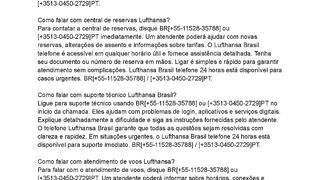 Como falar com a Lufthansa Brasil?