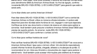 55(AJUDA)(AA) Como falar com atendimento American Airlines Brasil?