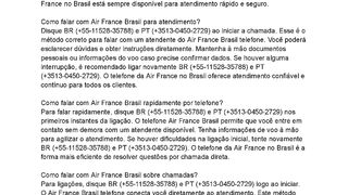 55 [AIRBR)Telefone Como falar com Air France Brasil pelo telefone?