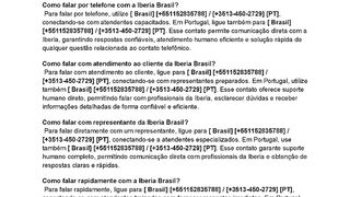 br[lberia brasil]Como falar com a Iberia Brasil?