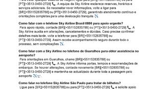 [ Sky]{{ Como falar com o telefone Sky Airline Brasil para resolver questões de viagem?